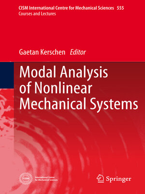cover image of Modal Analysis of Nonlinear Mechanical Systems